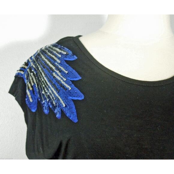 FOREVER 21 Tee S SMALL Sequins Embellished - Picture 4 of 7